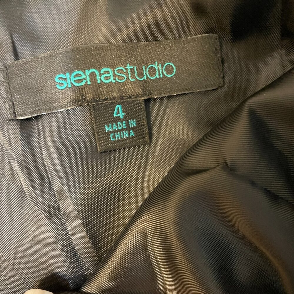Vintage Siena Studio Black Leather Mini Skirt Size 4, Excellent Condition - Picture 5 of 8